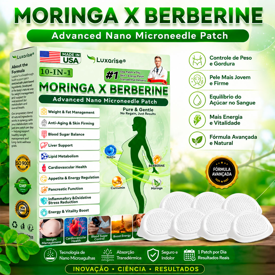 Moringa + Berberina Premium — Programa Intensivo para Controle de Peso | Estoque no Brasil